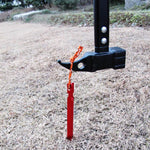 10 Piece Aluminum Alloy Tent Nail Pegs with Rope