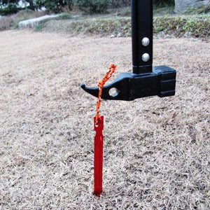 10 Piece Aluminum Alloy Tent Nail Pegs with Rope