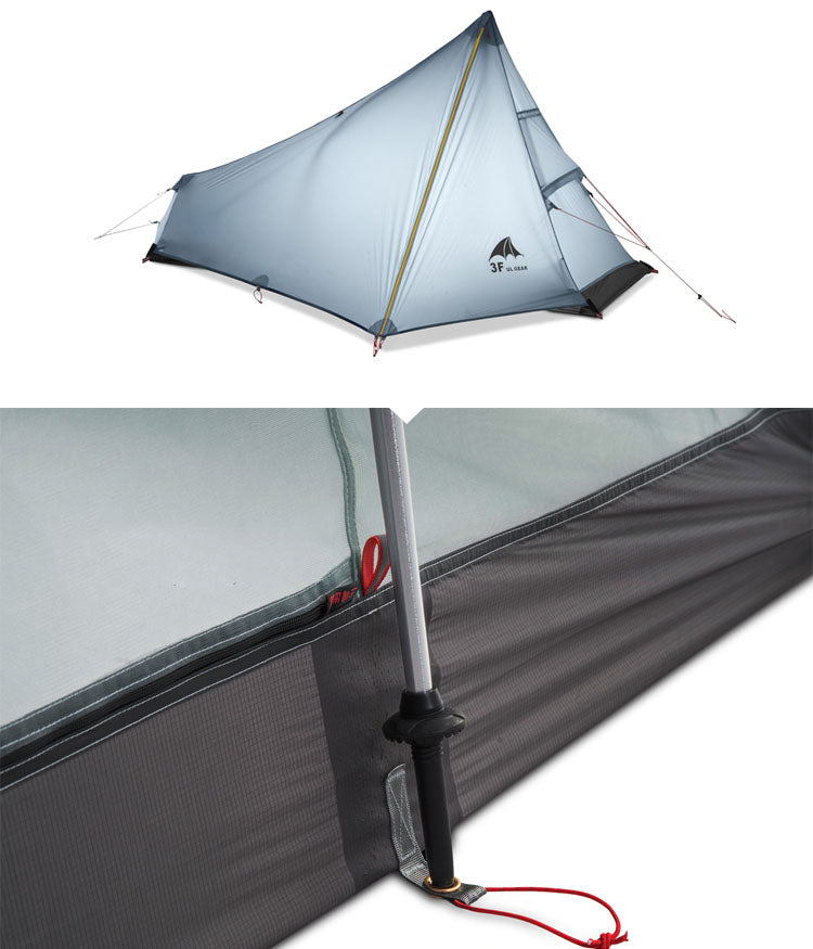 1-2 Person Ultralight 4 Season Rod-less Tent